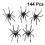 144pcs Halloween Spiders Shape Plastic Finger Rings Props 2