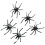 144pcs Halloween Spiders Shape Plastic Finger Rings Props 5