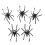 144pcs Halloween Spiders Shape Plastic Finger Rings Props 1