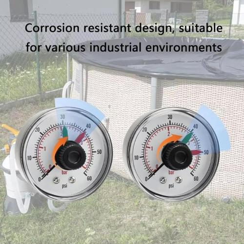 High Precision Pressure Gauge For Pool And Spa High Sensitivity Dial Practical Pool Maintenance Accessory 1