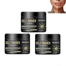 3pcs OUHOE 120g Brown Tanning Cream Natural Tanning Accelerator Cream for Outdoor Sun Dark Tanning