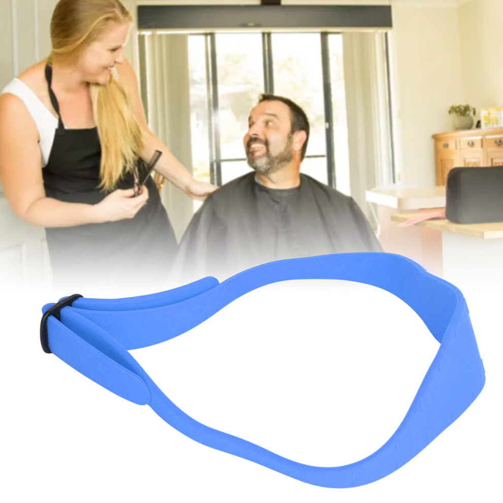 Blue Time Saving Silicone Neck Hairline Template For Home Haircuts