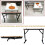Carpenter Support Stand Folding Work Bench Adjustable On Casters Saw Horse Multifunctional Work Bench 2