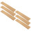 6pcs Cork Board Brown Softwood Office Wall Decor 6