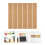 6pcs Cork Board Brown Softwood Office Wall Decor 5