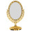 Oval Shaped European Desktop Makeup Mirror Double Sided Vintage Style 1