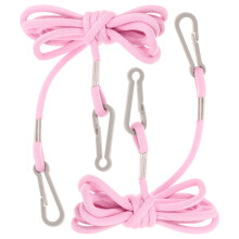 2Pcs Pink Nylon Mitten Clip Glove Holder Strap for Kids and Adults