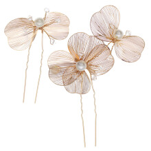 Mlins 2 Pcs Wedding Hairpin Clip Accessories For Girls Man Golden