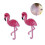 Flamingo Embroidered Patch Rosy For Clothes Decoration 2pcs 5