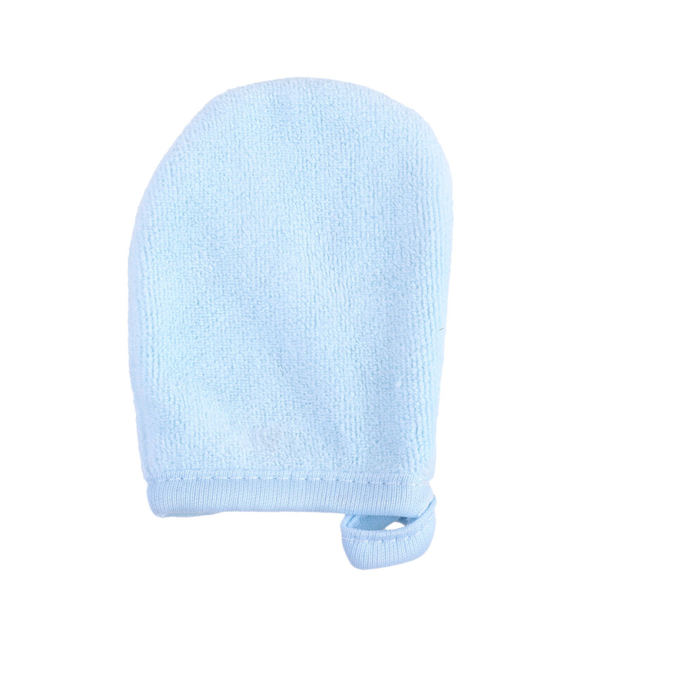 Totority Blue 3Pcs Facial Cleansing Gloves With Thickened Pads For Makeup Removal