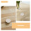 4pcs White Stair Gate Wall Protectors No Drill for Door Frames 9