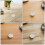 4pcs White Stair Gate Wall Protectors No Drill for Door Frames 8