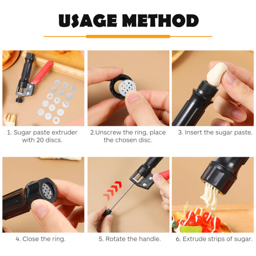 Grip Clay Gun Polymer Extruder Clamp Cake Accessories Modeling Tools 2