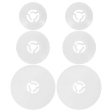 Raindrops Spool Cap White 6pcs Large 1.6in For Sewing Enthusiasts