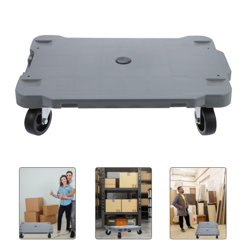 splicable tortoise cart 4 rounds light grey flat sorting cart 1