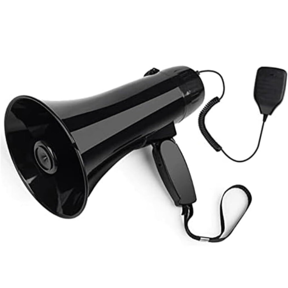Megaphone Handheld High Power Portable Speaker Mp3 Playback For Outdoor Activities Bullhorn Loud Hailer Black 9354506855086