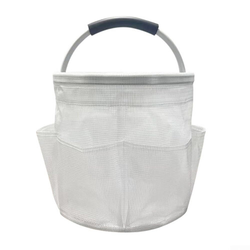 Storage Solution Foldable Picnic Basket White For Beach, Shopping, And Home Use