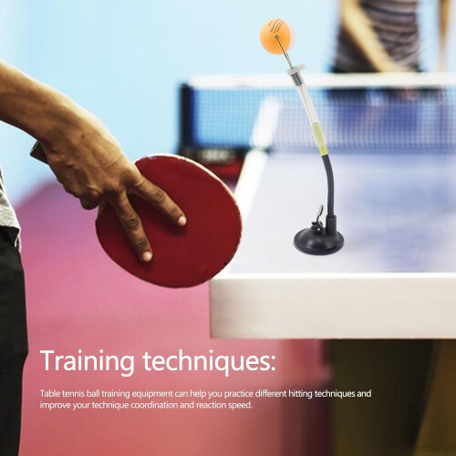 Table Tennis Machine Clip On Trainer With Elastic Stick For Reaction Training Ball Return Device 1