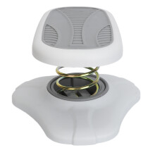 Adjustable Gray Toilet Foot Rest with Stable Base & Non-Slip Design