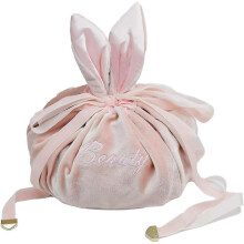 Drawstring Cosmetic Bag Lazy Travel Cosmetic Bag Cosmetic Bag Storage Storage Bag with Cute Rabbit Ears