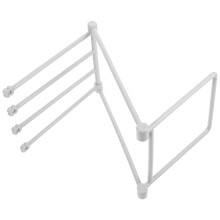 Vertical Faltbarer Tuchhalter Für Küchenarbeitsplatte (Hellgrau)