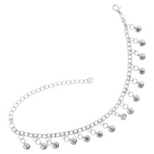 Modische Silberne Bell Chain Fußkette Für Damen Verstellbar