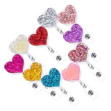 10Pcs Mixed Color Nurse Badge Holders with Cartoon Clips for Id Cards
