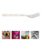 Stainless Steel Fork Ceramic Handle Metal Tableware Dessert Forks 10