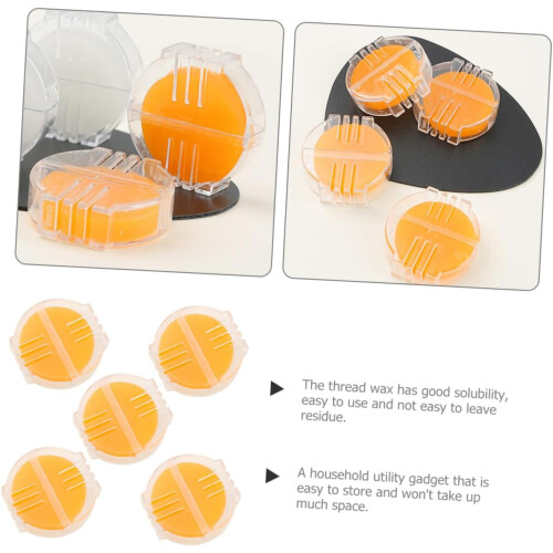 Thread Wax 5-Pack Beeswax Thread Conditioner For Embroidery Machine Holder Strong Thread 1