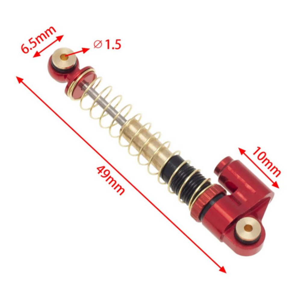(Red) Smooth Front Rear Shock Absorber For 1/10 1/24 LOSI Axial TRX4 Crawler-image-OPC-PKNP5Q7-NEW