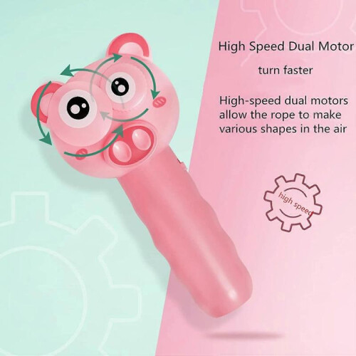 Handheld Rope Launcher Thruster Fling String Cat Toy with 2 Ropes 2