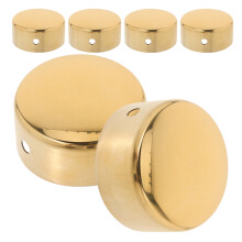 6 Stück Runde Handlauf Endkappen 45 Mm Edelstahl Für Möbel Treppe
