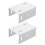 Desk Railing Bracket Railing Bracket White 2pcs 11