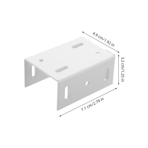 Desk Railing Bracket Railing Bracket White 2pcs 2