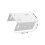 Desk Railing Bracket Railing Bracket White 2pcs 2