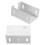 Desk Railing Bracket Railing Bracket White 2pcs 1