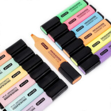 Highlighter, Chisel Tip Marker, Assorted Colors, Water Based, Quick Dry (12 Colors)