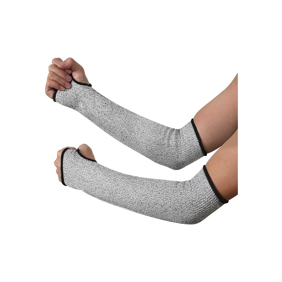 Slash-Resistant Arm Protection Sleeves With Thumb Hole, Level 3 Cut Protection, Garden Kitchen Farm Work, One Pair 9016109005205