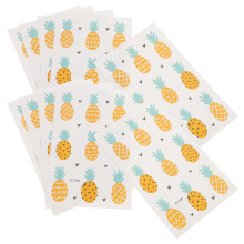 10 stück wasserdichte bunte zeichen-aufkleber mit cartoon-ananas