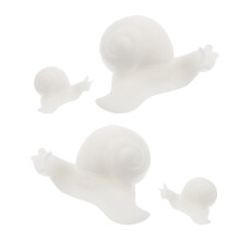 4 mini harzfüller schnecke, bastelzubehör für gießharz, schmuck weiß