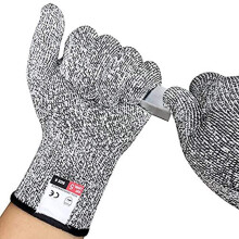 Cut Resistant Work Gloves Digital High-Performance Level 5 Protection Food Grade Kitchen Gloves Size Large Pack Of 2