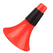Red Spot Marker Cones Size 1, Flat-Base Durable Football Obstacle Cones, Eco-Friendly Horn Design For Drills