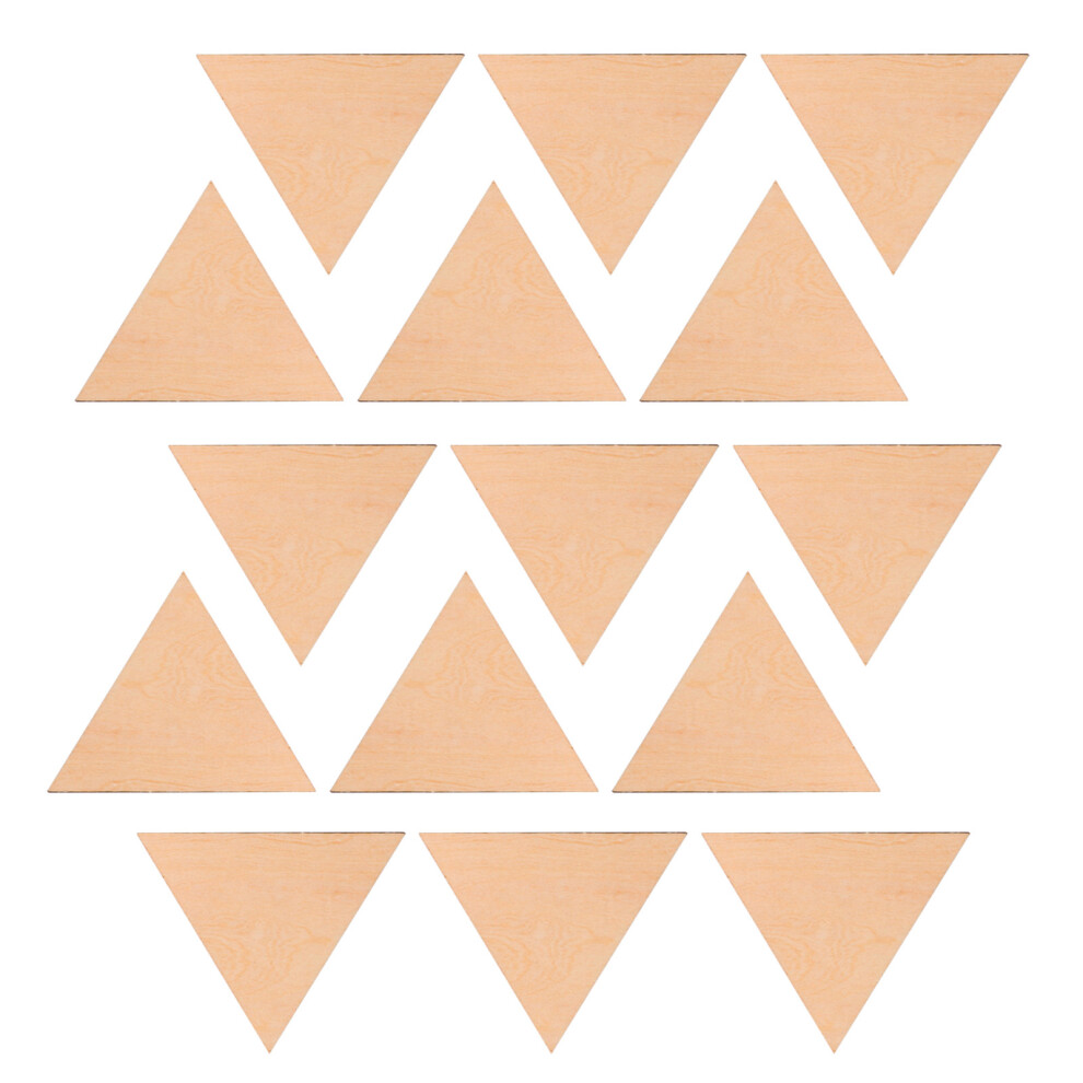 15 . Drewniane TróJkąTy Do RęKodziełA, Surowe PłYtki, Zawieszki-image