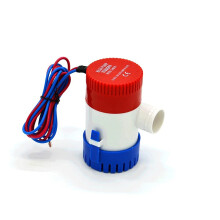 Water Pumps DC 12V/24V Bilge Pump, Submersible Boat Water Pump, 500/750/1100 GPH Electric Water Pump, 750GPH 12V