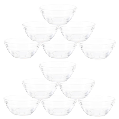 12-teiliges Glas-Set, Puddinggläser, Servierschalen für zu Hause