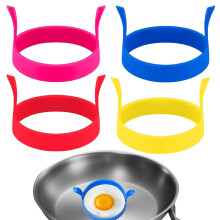 4 Pcs Fried Egg Ring Set Nonstick Egg Rings For Frying Pan Heat Resistant Moulds For Breakfast