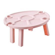 Sturdy Plastic Folding Picnic Table Portable Outdoor Wine Table For Festivals Beach Yard Gatherings