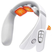 Smart Neck Massager - Electric Pulse Neck Massager with Wireless Remote Control - Portable Massage Device