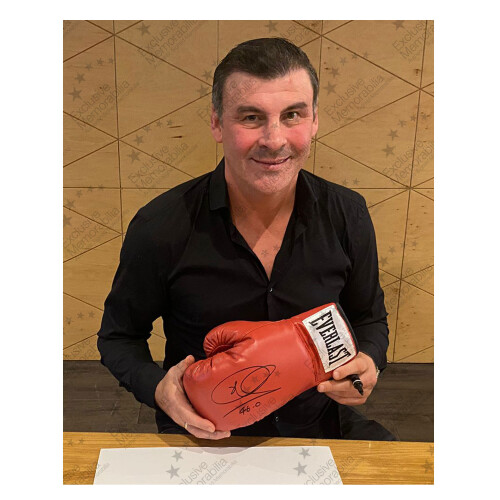 Joe Calzaghe Signed Red Boxing Glove 1