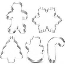 Christmas Cookie Cutter Set - 8 Pcs Holiday Cookies Molds - Snowman, Christmas Tree, Gingerbread Man, Candy Cane ect.